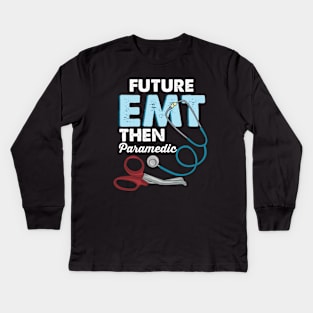 EMT Paramedic Emergency Medical Technician Gift Kids Long Sleeve T-Shirt